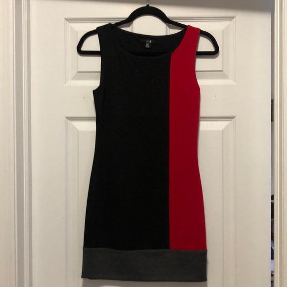 color block mini dress